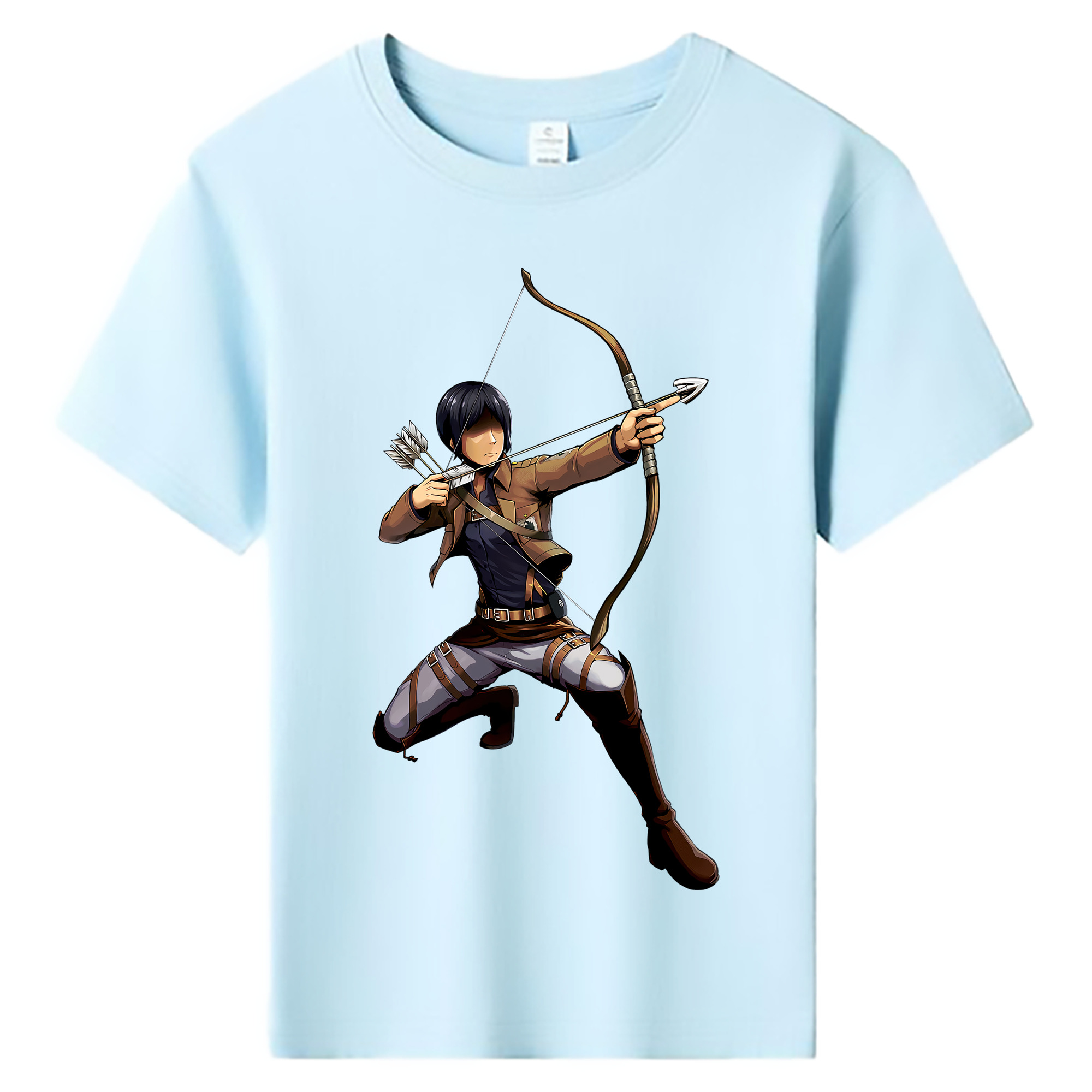 （画像用） 進撃の巨人 Attack on Titan 綿100％キッズTシャツ（フロントプリント）